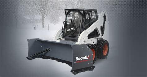 10' snow pusher for skid steer|snowex plows for skid steers.